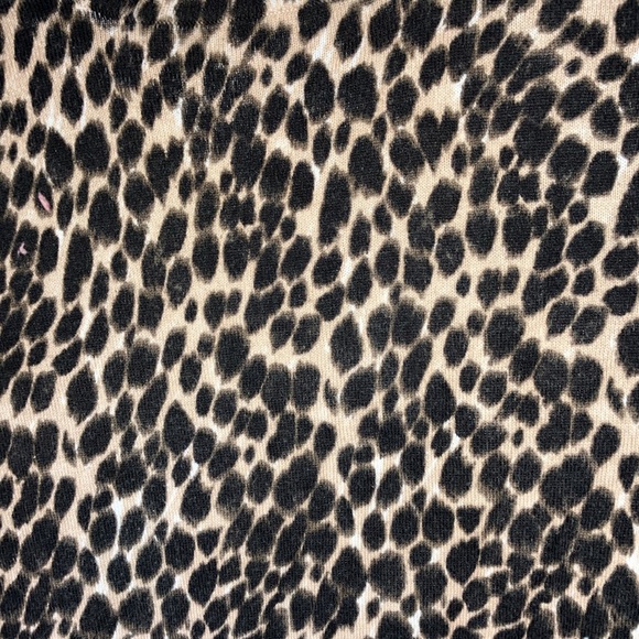 J Crew Cotton Teddie Sweater Leopard Print M - Picture 2 of 4